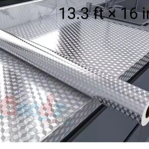 13.3 feet Waterproof Oil proof wallpaper Kitchen Self Adhesive Aluminum …
